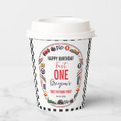 Fast One Race Car Boy 1st Birthday Party 紙コップ (裏面)