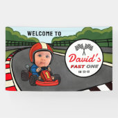 Fast ONE | Race Car Driver Welcome Birthday 横断幕 (横)