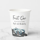 Fast One Race Car First Birthday 紙コップ (正面)