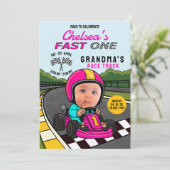 Fast ONE Racer Pink Birthday  招待状 (スタンド正面)