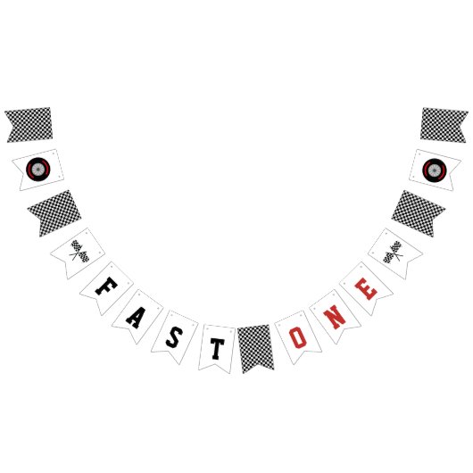 FAST ONE Racing 1st誕生日 バンティングフラッグ (全)