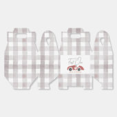 Fast One Red Race Car Boy 1st Birthday フェイバーボックス (見開き)