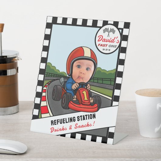 Fast ONE Refueling Station - Drinks and Snacks 台座サイン (インサイチュ)