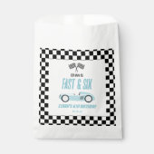 Fast & Six Blue Race Car 6th Birthdayパーティー フェイバーバッグ (正面)