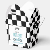 Fast & Six Blue Race Car 6th Birthdayパーティー フェイバーボックス (オープン)
