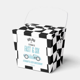 Fast & Six Blue Race Car 6th Birthdayパーティー フェイバーボックス
