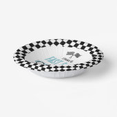 Fast & Six Blue Race Car 6th Birthdayパーティー ペーパーボウル (傾斜あり)