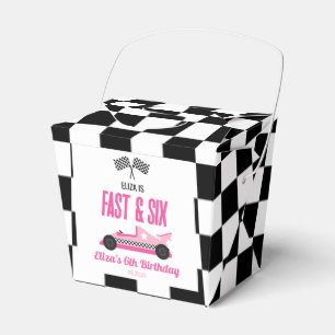 Fast & Six Pink Race Car 6th Birthdayパーティー フェイバーボックス