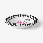 Fast & Six Pink Race Car 6th Birthdayパーティー ペーパーボウル (傾斜あり)