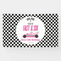 Fast & Six Pink Race Car 6th Birthdayパーティー