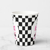 Fast & Six Pink Race Car 6th Birthdayパーティー 紙コップ (右)
