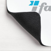 fastfan™の白のマウスパッド マウスパッド (コーナー)