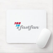 fastfan™の白のマウスパッド マウスパッド (マウス)