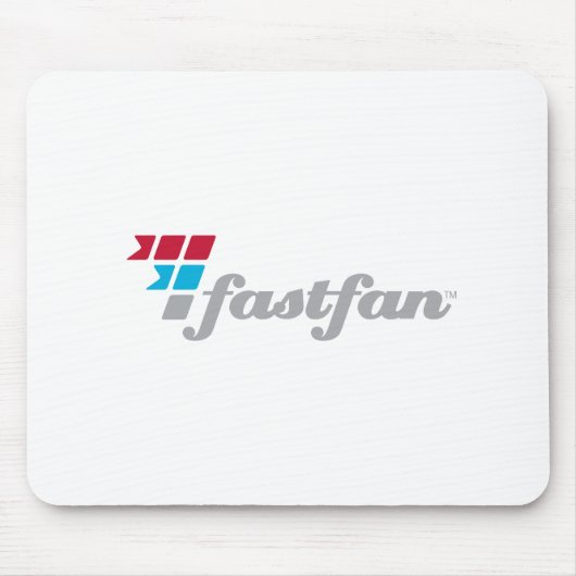 fastfan™の白のマウスパッド マウスパッド (正面)