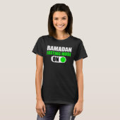 Fasting Mode On Ramadan Kareem Ramadan Mubarak Mon Tシャツ (正面フル)