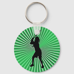 Fastpitchのソフトボールのねり粉Keychain キーホルダー