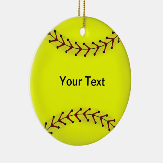 Fastpitchのソフトボールのオーナメント セラミックオーナメント (右)