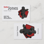 Fastpitchのソフトボールのキャッチャーのプロフィールカード 名刺 (正面/裏面)