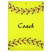 Fastpitchのソフトボールのクリップボード クリップボード (裏面)