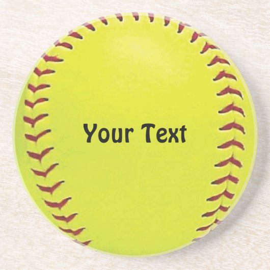 Fastpitchのソフトボールのコースター コースター (正面)