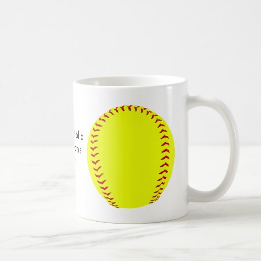 Fastpitchのソフトボールのコーヒー・マグ コーヒーマグカップ (右)