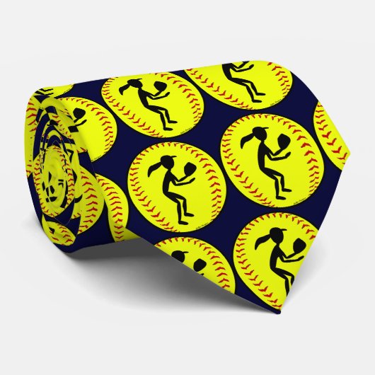 Fastpitchのソフトボールのタイ ネクタイ (ロール)