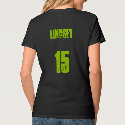 Fastpitchのソフトボールのフード付きスウェットシャツのスエットシャツ Tシャツ (裏面)