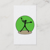 Fastpitchのソフトボールの名刺 名刺 (裏面)