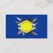 Fastpitchのソフトボールの名刺 名刺 (裏面)