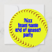 Fastpitchのソフトボールの招待状 招待状 (正面)