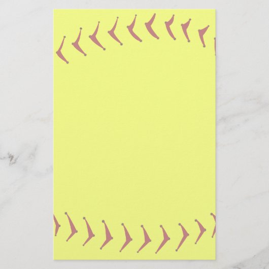 Fastpitchのソフトボールの文房具 便箋 (正面)