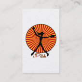 Fastpitchのソフトボールの水差しのトレーディングカード 名刺 (裏面)