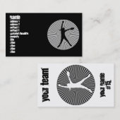 Fastpitchのソフトボールの水差しのプロフィールカード 名刺 (正面/裏面)