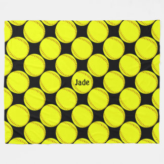 Fastpitchのソフトボール毛布 フリースブランケット