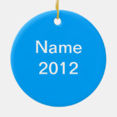 Fastpitchオーナメント（名前は青） セラミックオーナメント (裏面)