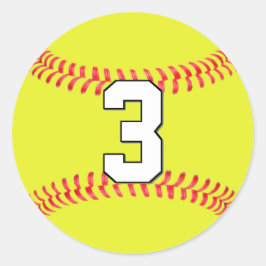 Fastpitchソフトボールカスタム選手の番号または文字 ラウンドシール