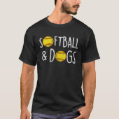 Fastpitch Dog   Softball Tシャツ (正面)