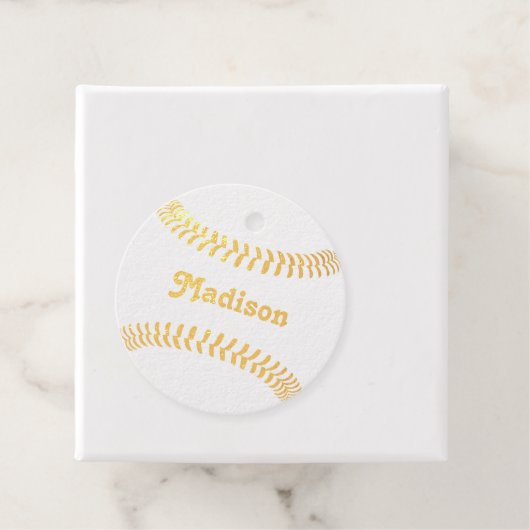 Fastpitch Softballチームカスタムプレイヤー名金ゴールド フェイバータグ (箱)