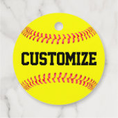 Fastpitch Softballパーティーカスタムチーム/プレイヤー名 フェイバータグ (裏面)