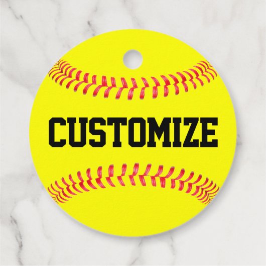 Fastpitch Softballパーティーカスタムチーム/プレイヤー名 フェイバータグ (裏面)