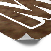 Fastpitch Softball Player Custom Name/Text Poster ポスター (角)