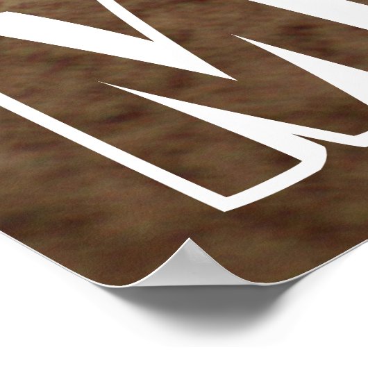 Fastpitch Softball Player Custom Name/Text Poster ポスター (角)