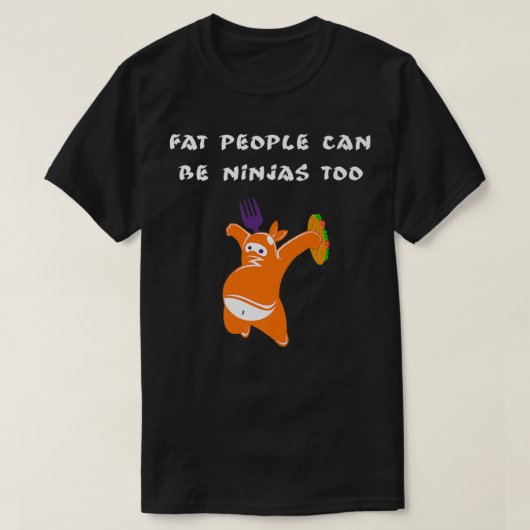 Fat忍者プレミアム Tシャツ (デザイン正面)