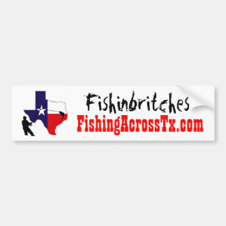 fat%20logo%20#001_AZ, FishingAcrossTx.com, Fish... バンパーステッカー
