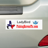 fat%20logo%20#001_AZ, FishingAcrossTx.com, Scoo... バンパーステッカー (車上)