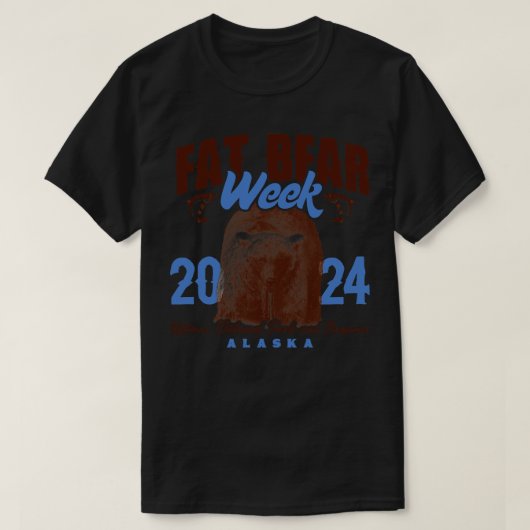 Fat Bear Week 2024 Tシャツ3 Tシャツ (デザイン正面)