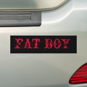 FAT BOY バンパーステッカー (車上)