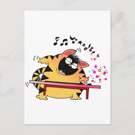 Fat Catキーボ遊ード ポストカード (正面)