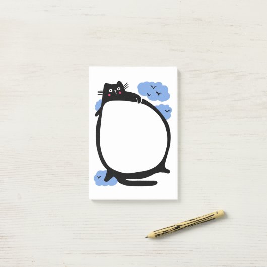 Fat Catメモ帳 ポストイット (デスク上)