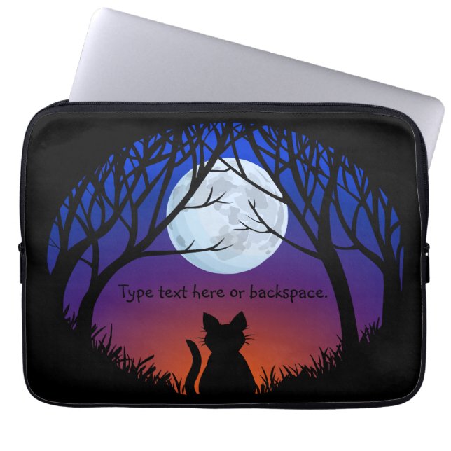 Fat Catラップトップスリーブパーソナライズ猫好きケース ラップトップスリーブ (正面)